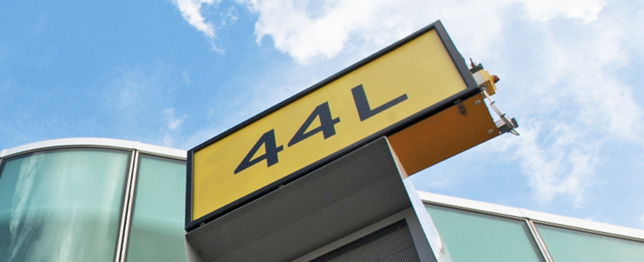 Stand Number Indicator Board 44 L Sign