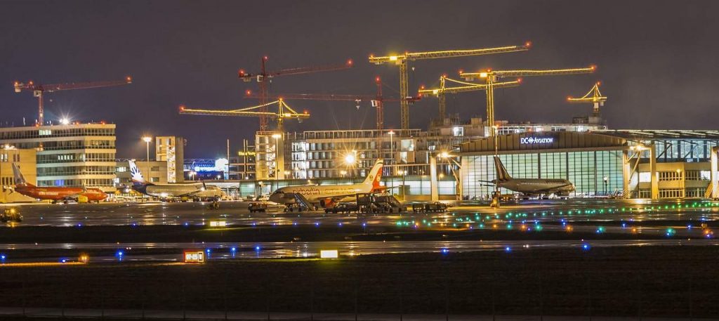 airport at night